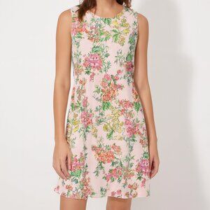 Tommy Hilfiger NWT pink floral sleeveless Flowy lined A line dress sz 10